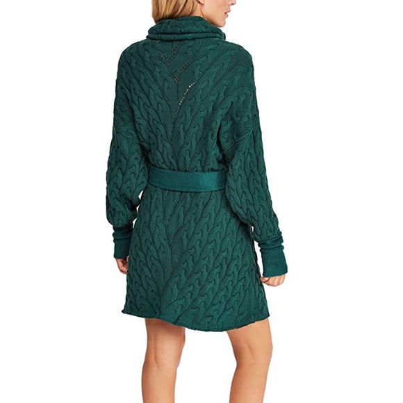 SALE! NEW Free People Cable Knit Sweater Dress - Picture 4 of 8